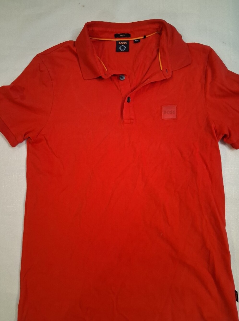 BOSS Bright Red Short-Sleeve Polo